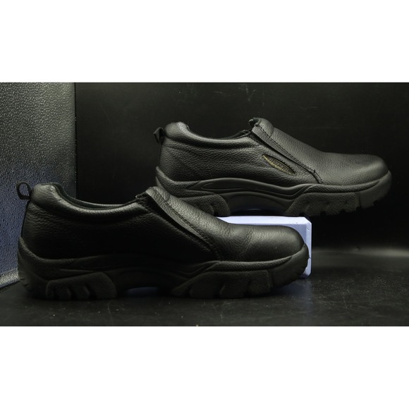 Roper Performance Men's Slip On Shoes, Smooth Black Tumbled Leather, US Size 11W - Picture 2 of 11